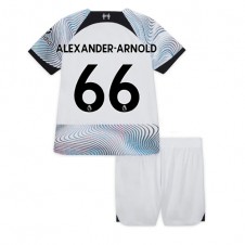 Liverpool Alexander-Arnold #66 Bortaställ Barn 2022-23 Korta ärmar (+ Korta byxor)